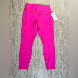 NWT Sonic Pink lululemon align leggings with pockets
